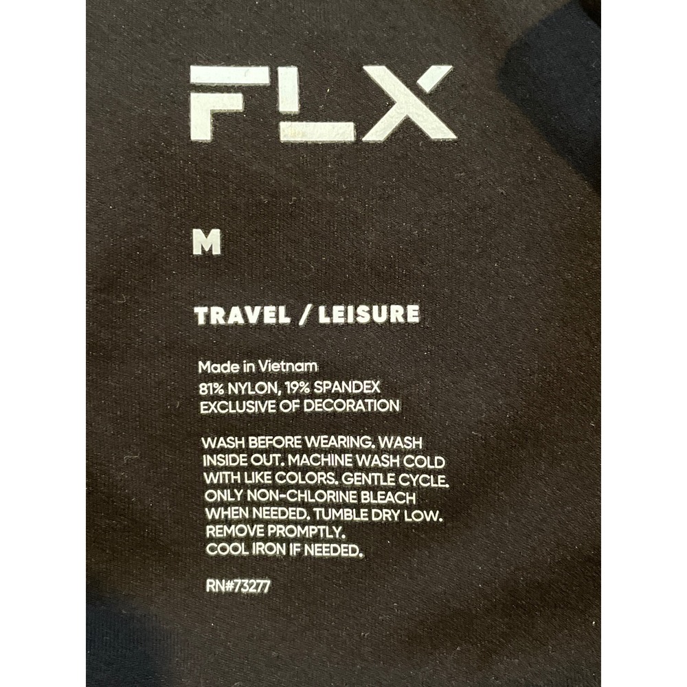 FLX Full Zip Jacket Women's Medium Black Stretch Travel Leisure Mock Neck New - Picture 4 of 12